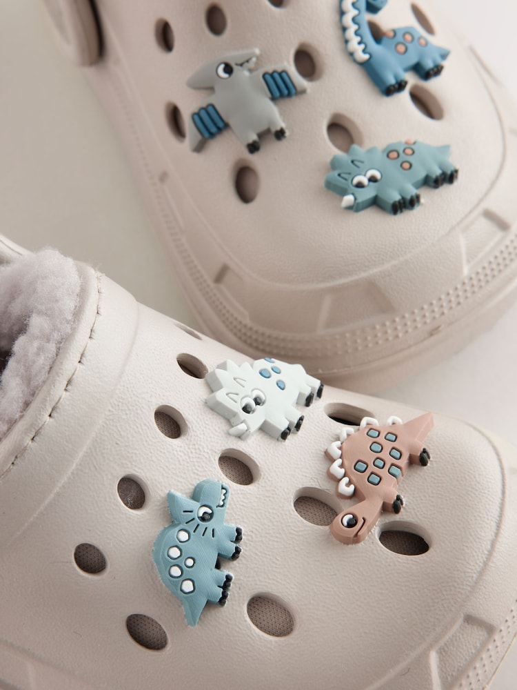 Neutral Dino Warm Lined Slipper Clogs - Image 5 of 5 Neutral Dino Warm Lined Slipper Clogs - Image 5 of 5