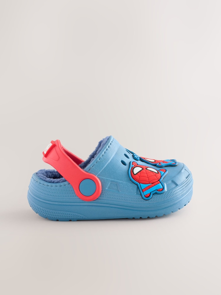 Blue Spidey and his Amazing Friends Warm Lined Slippers Clogs - Image 2 of 5