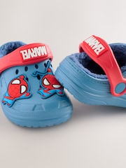 Blue Spidey and his Amazing Friends Warm Lined Slippers Clogs - Image 5 of 5