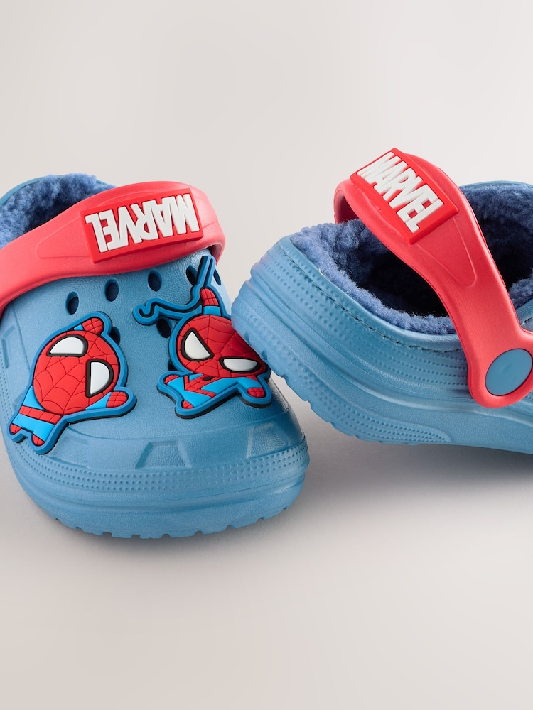 Blue Spidey and his Amazing Friends Warm Lined Slippers Clogs - Image 5 of 5