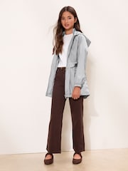 Lipsy Blue Shower Resistant Lightweight Peplum Raincoat (5-14yrs) - Image 5 of 5