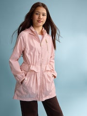 Pink - Lipsy Shower Resistant Lightweight Peplum Raincoat (5-14yrs) - Larawan 1 ng 6