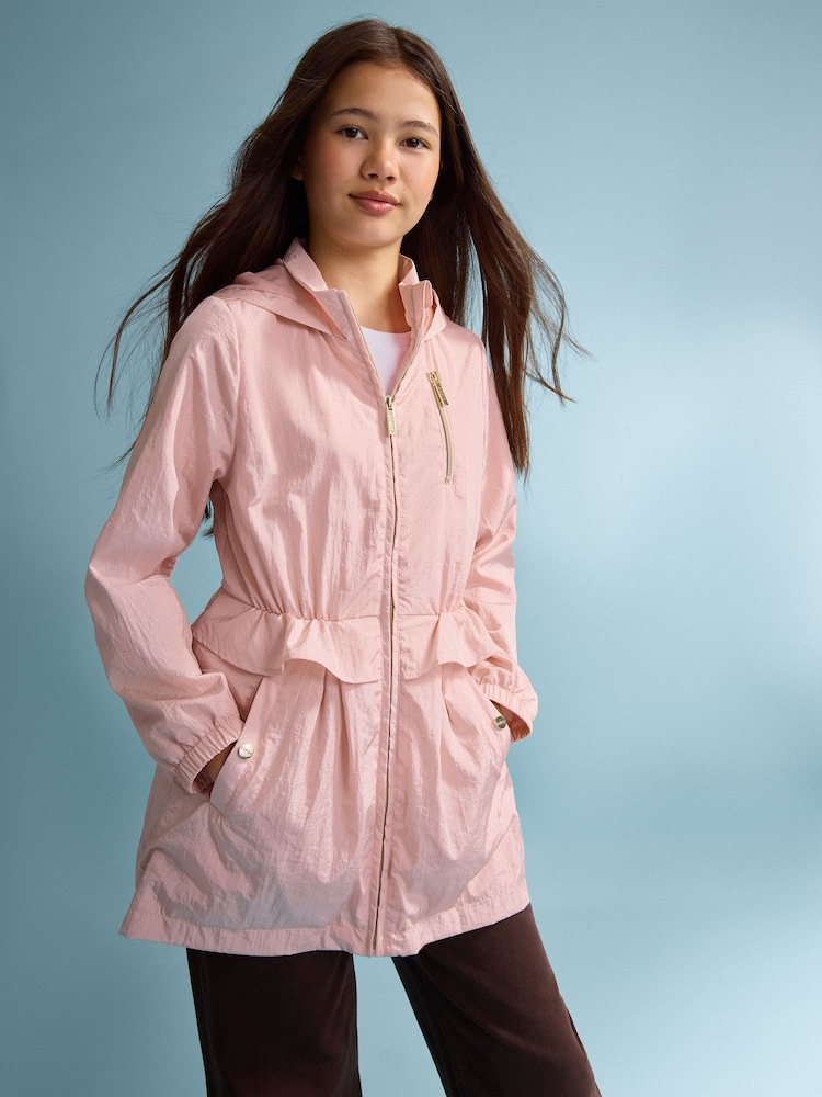 Pink - Lipsy Shower Resistant Lightweight Peplum Raincoat (5-14yrs) - Larawan 1 ng 6 Pink - Lipsy Shower Resistant Lightweight Peplum Raincoat (5-14yrs) - Larawan 1 ng 6