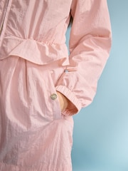 Pink - Lipsy Shower Resistant Lightweight Peplum Raincoat (5-14yrs) - Larawan 4 ng 6