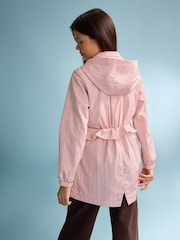 Pink - Lipsy Shower Resistant Lightweight Peplum Raincoat (5-14yrs) - Larawan 6 ng 6