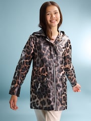 Brown Leopard - Lipsy Shower Resistant Lightweight Raincoat (5-14yrs) - Larawan 1 ng 6