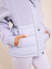 Lipsy Fleece Hybrid Puffer Jacket (5-14yrs) - Kuva 4 / 6
