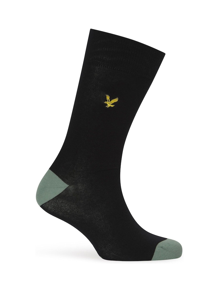 Lyle & Scott Black Graham Cotton Socks 5 Pack - Image 6 of 6 Lyle & Scott Black Graham Cotton Socks 5 Pack - Image 6 of 6