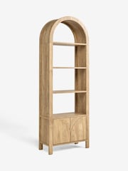 Mid Natural Arches Mango Wood Effect Narrow Shelf - Image 10 of 11
