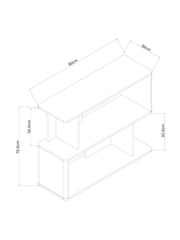 Arches Mango Effect Side Table - Bild 3 von 7