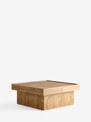 Mid Natural Arches Mango Wood Effect Extending Coffee Table - Image 7 of 9
