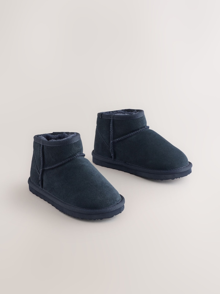 Navy Slipper Boots - Image 1 of 5