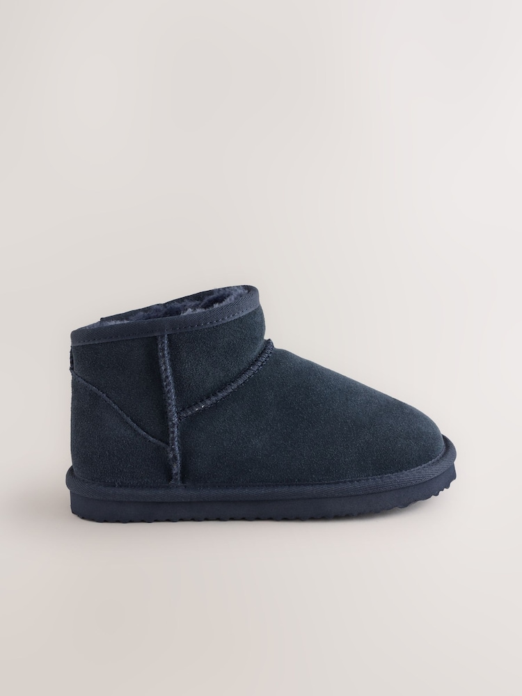 Navy Slipper Boots - Image 2 of 5