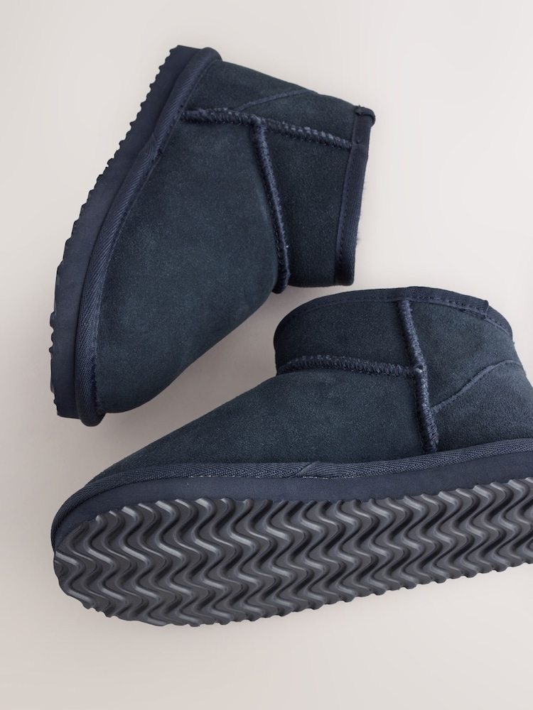 Navy Slipper Boots - Image 5 of 5