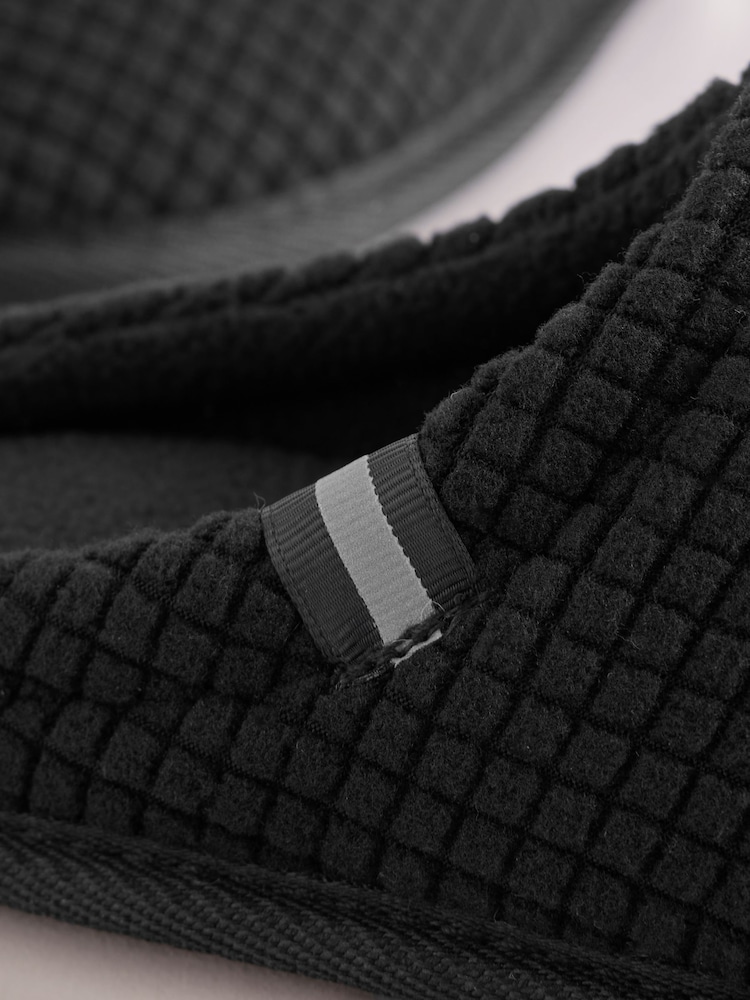 Black Warm Lined Slipper Mules - Image 5 of 5 Black Warm Lined Slipper Mules - Image 5 of 5