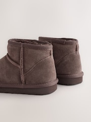 Chocolate Brown Slipper Boots - Image 3 of 5