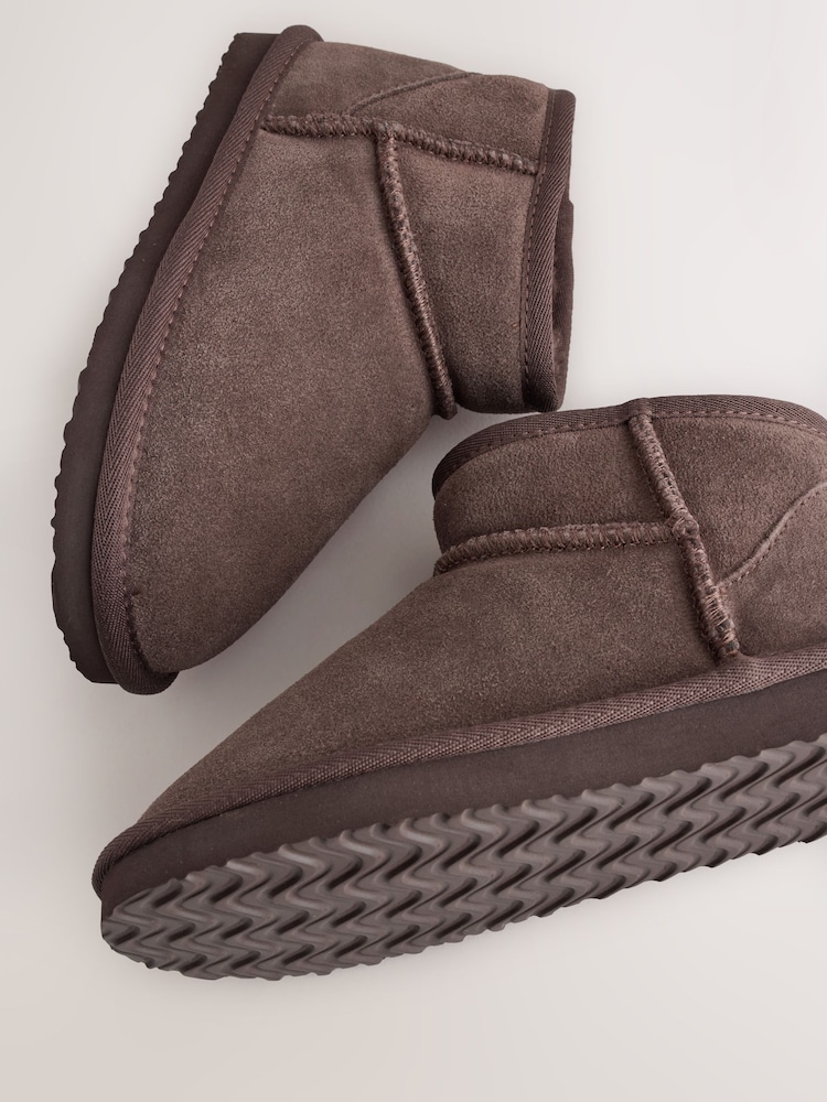 Chocolate Brown Slipper Boots - Image 5 of 5