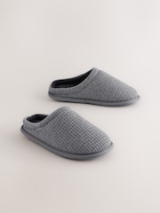 Grey Warm Lined Slipper Mules - Image 1 of 5