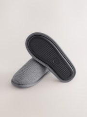 Grey Warm Lined Slipper Mules - Image 3 of 5