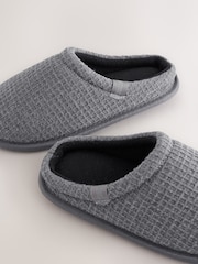 Grey Warm Lined Slipper Mules - Image 4 of 5
