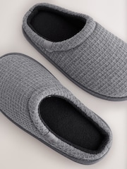 Grey Warm Lined Slipper Mules - Image 5 of 5