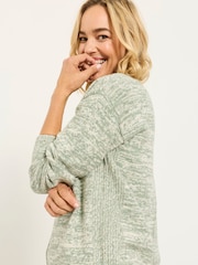 Buy FatFace Barley Green Twist Knitted Crew Neck Jumper from Next Australia