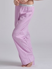 Polo Ralph Lauren Purple Shirting Stripes Separate Logo Pyjamas - Image 3 of 4