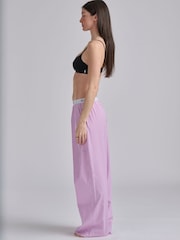 Polo Ralph Lauren Purple Shirting Stripes Separate Logo Pyjamas - Image 4 of 4