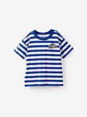 Cotton On Blue SpongeBob SquarePants Drop Shoulder Short Sleeve T-Shirt - Image 1 of 3