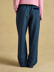 Navy check Woven Brushed Cotton Pyjama Bottoms - Image 2 of 8