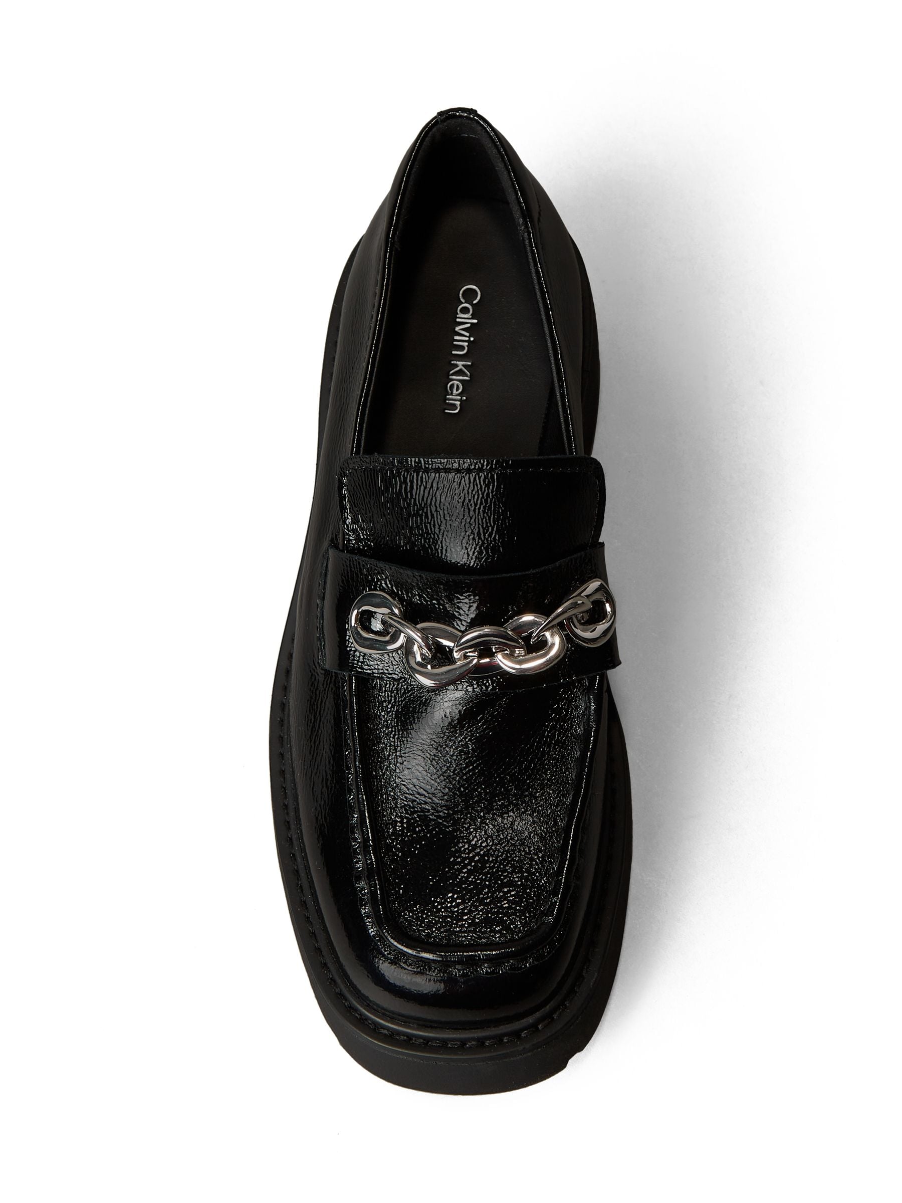 ? Like New Calvin Klein Collection (Italy) Black Leather Loafers Amazon.com | Calvin Klein Women main image 3