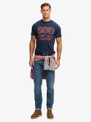 Superdry Blue Vintage Prep Relaxed T-Shirt - Image 3 of 5