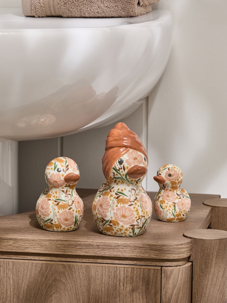 Set of 3 Autumn Ducks Bathroom Ornaments - Bild 2 von 3