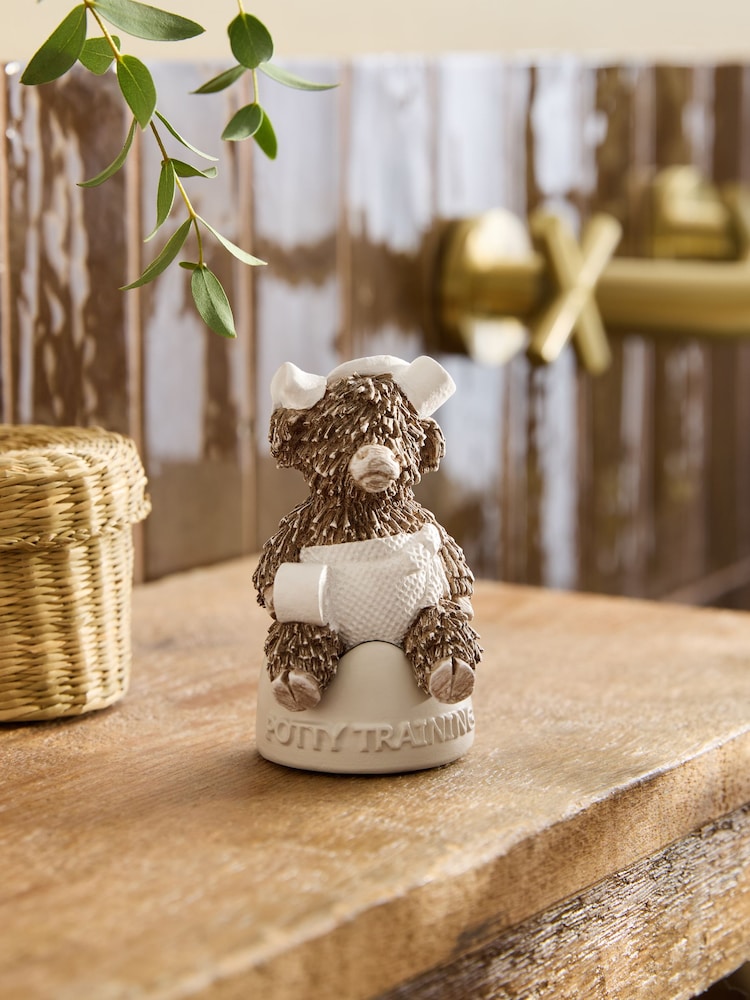 Natural Hamish The Highland Cow Potty Training Ornament - Image 1 of 5