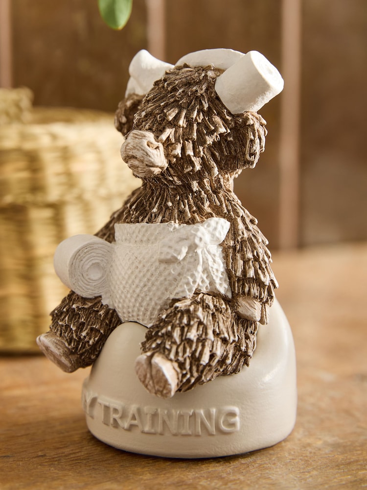 Natural Hamish The Highland Cow Potty Training Ornament - Image 2 of 5