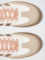 Lipsy White Lace Up Chunky Gum Sole Flatform Trainers - Image 5 of 5