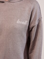 LOVALL Brown Soft Knit Hooded Jumper - Image 4 of 6