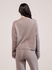 LOVALL Brown Soft Knit Cardigan - Image 4 of 5