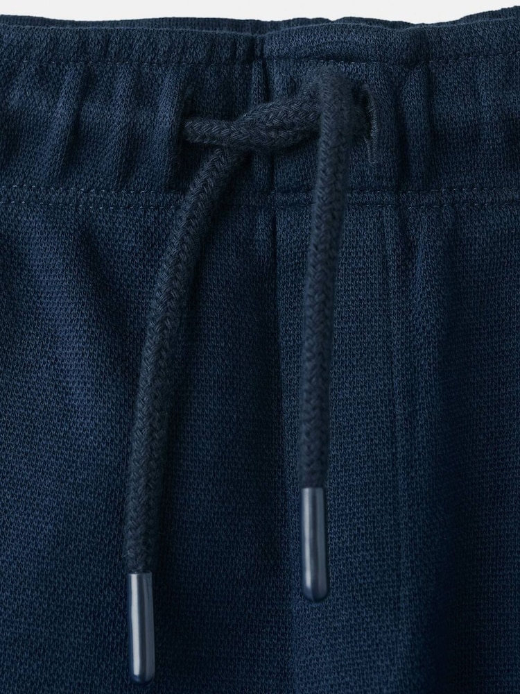 Mango Navy Cotton Hemmed Joggers - Image 3 of 3
