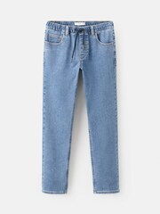 Mango Blue Slim Tie Waist Jeans - Image 2 of 4