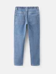 Mango Blue Slim Tie Waist Jeans - Image 3 of 4