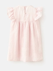 Mango Pink Ruffle Sleeve Dress - Image 4 of 5