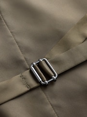 Green Double Breasted Fit Nova Fides Italian Wool Blend Check Suit Waistcoat - Image 9 of 9