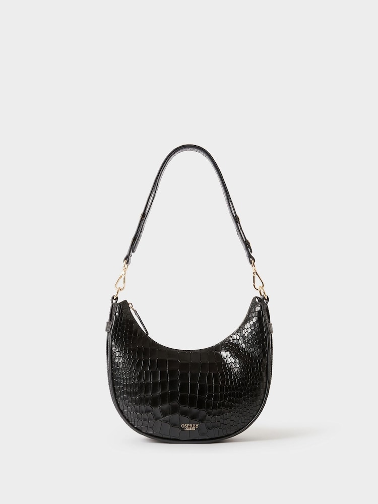 Osprey London The Piper Mini Leather Shoulder Bag - Image 1 of 5 Osprey London The Piper Mini Leather Shoulder Bag - Image 1 of 5