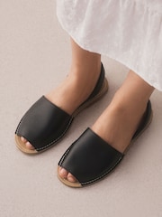 Black Slingback Sandals - Image 5 of 9
