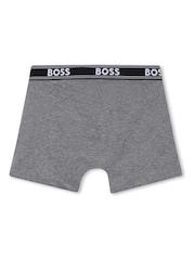 Grau - Boss Boxershorts mit Logo, 5er-Pack - Bild 3 von 6