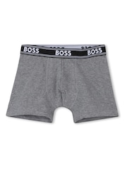 Grau - Boss Boxershorts mit Logo, 5er-Pack - Bild 5 von 6