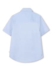 Albastru - BOSS Short Sleeve Collar Shirt - Imaginea 2 din 3