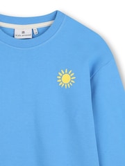 Kids Around Lobster Summer Back Graphic Crew Neck Sweatshirt - Image 5 de 5