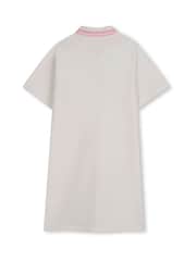 Kids Around Cream Tennis Club Colourblock Short Sleeve Polo Dress - Image 3 of 4